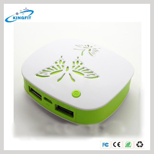 2015 New Products Portable Mobile Power Bank with Dual USB Port