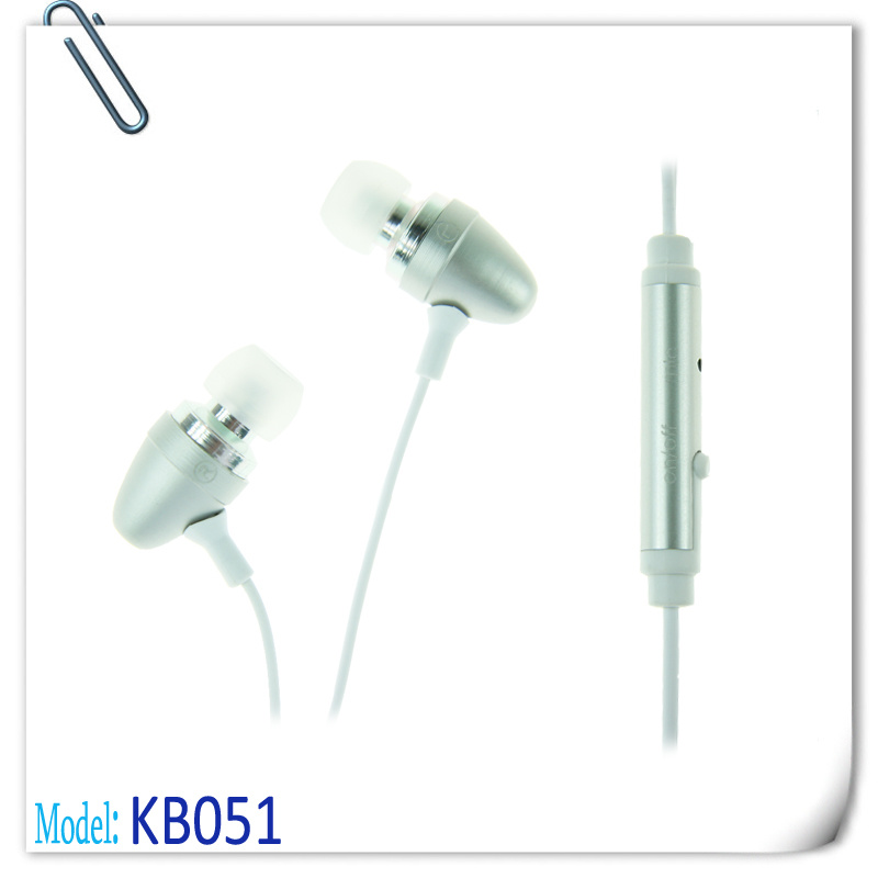 Metal OEM Earphone with Remote and Mic for iPhone
