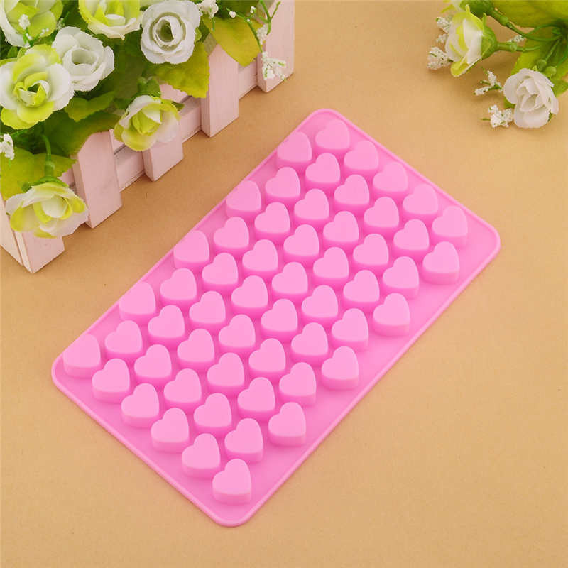Mini Heart Shape Silicone Ice Cube Tray Love Candy Silicone Decorating Mold Silicone Chocolate Sugar Paste Tool Candy Baking Pan