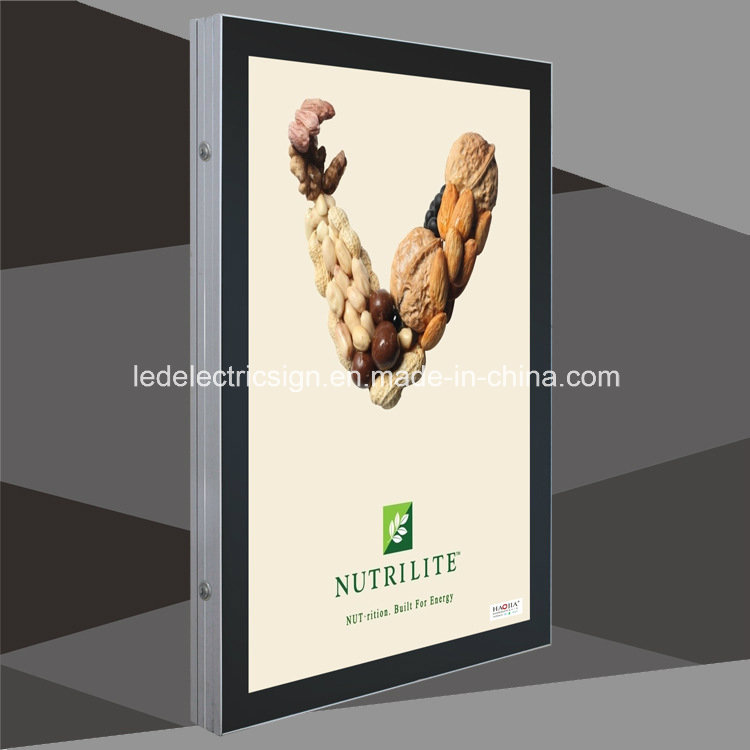 Crystal Glass Wall Frame with LED Display Acrylic Board