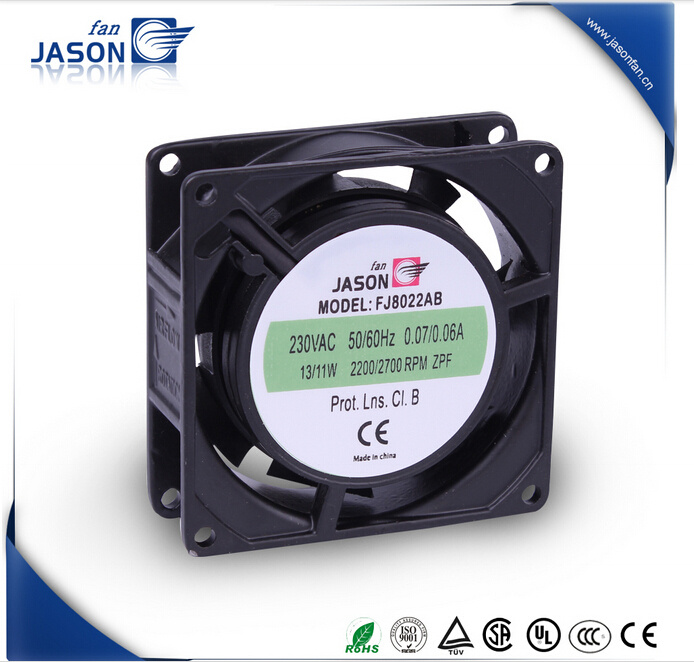 80X80X25mm AC Shaded Pole Axial Cooling Fan (FJ8022AB)