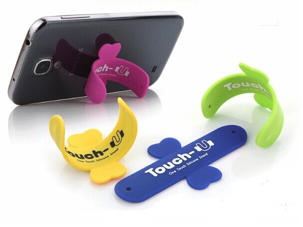 Touch U Silicone Cell Phone Stand Holder with Sticks for iPhone/ Samsung