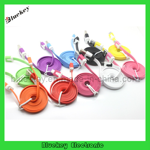 1m/2m/3m Micro 5pin USB Flat Cable for Samsung HTC