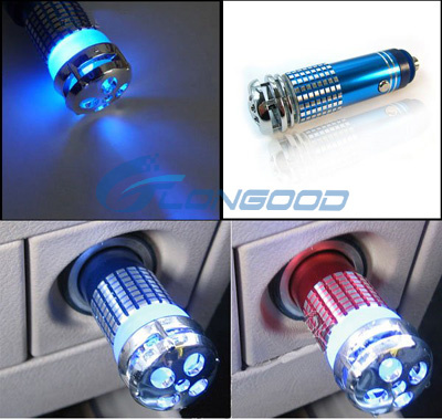 Mini Fresh Air Purifier Oxygen Bar for Car with Blue Light Auto Anion Car Air Purifier Ionizer