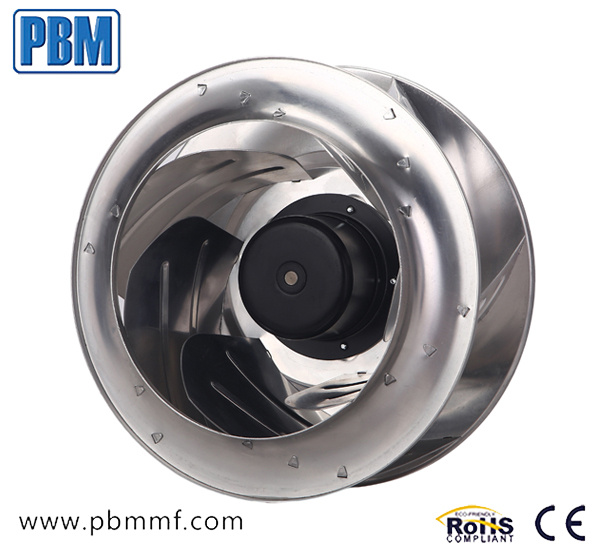 Backward Curved Ec Centrifugal Ventilation Fan with Aluminum