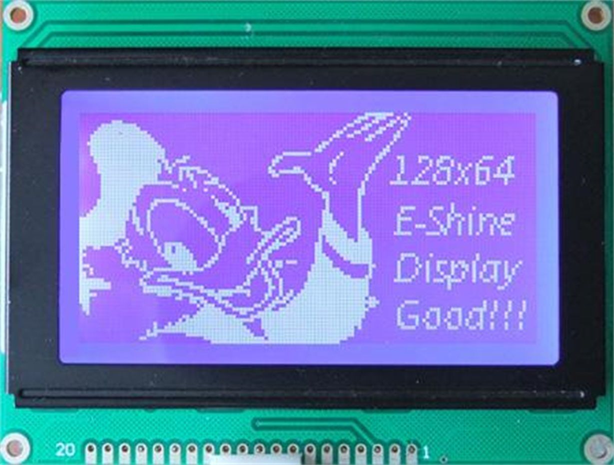 Graphic COB Display with Blue Background