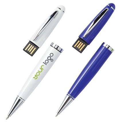 Plastic Pen-Shaped USB Flash Drive.