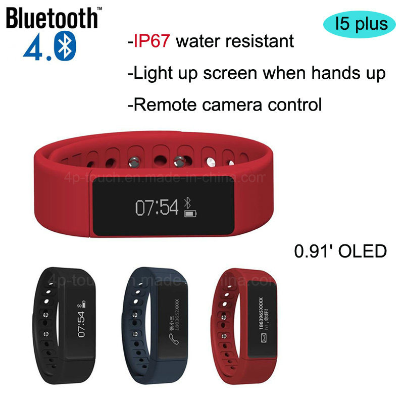 Bluetooth 4.0 Smart Bracelet with IP67 Waterproof (I5plus)