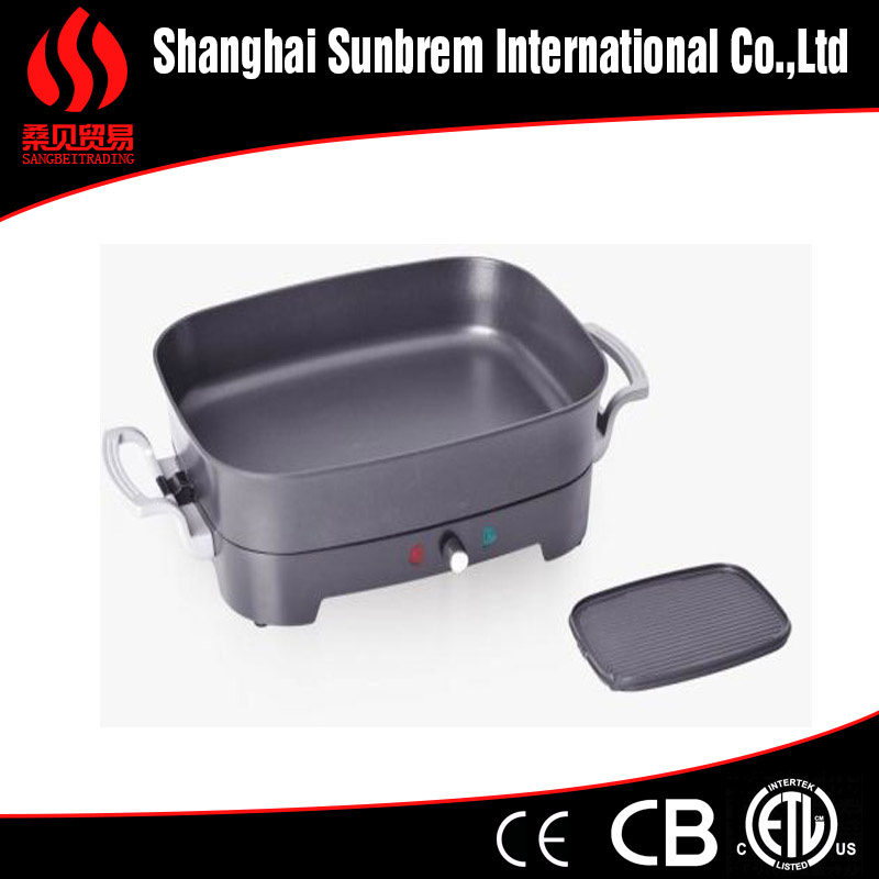 Stainless Steel with Internal Thermostat Control Griddle and Grill