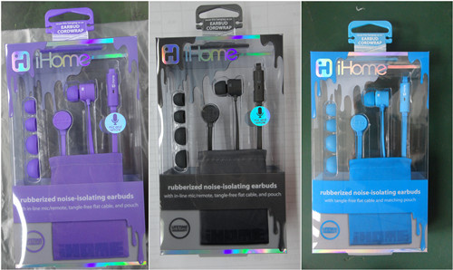 Flat Cable Stereo Earphone with Mic