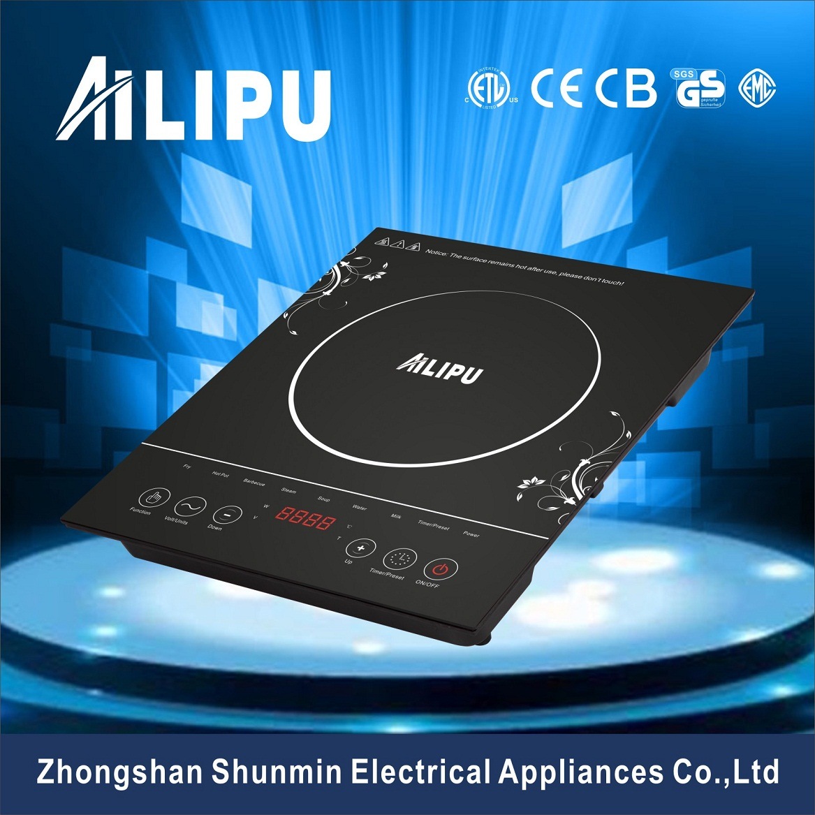 CB CE EMC Approval Electrical Induction Cooker with Sensor Touch Control Sm22-A79