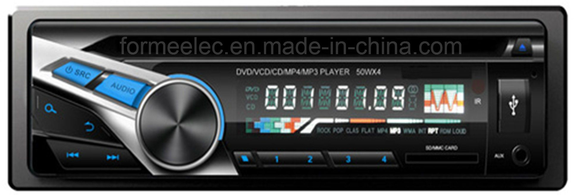 Fixed Panel USB SD FM MP3 MP4 Car DVD Player