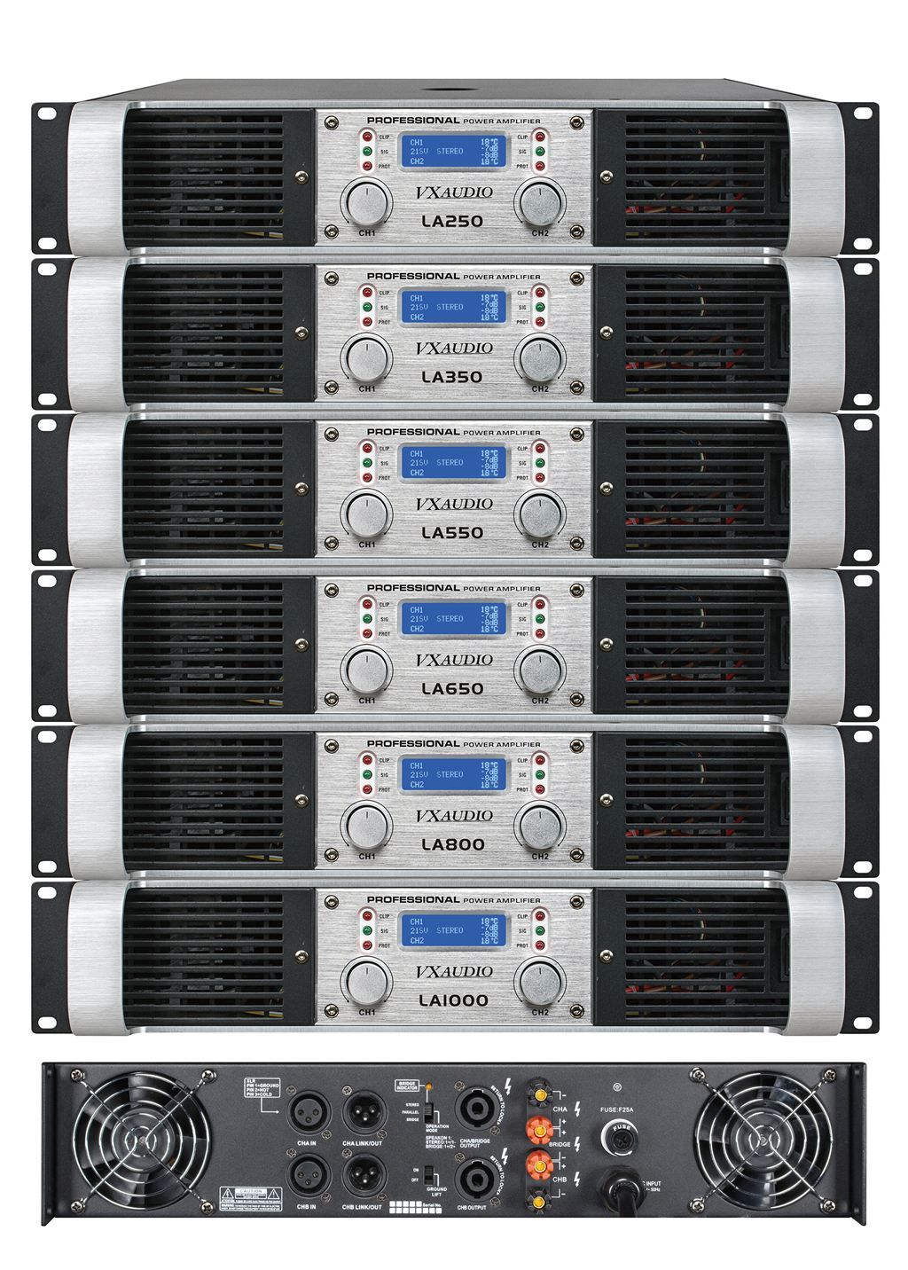 2u LCD Power Amplifier (LA650)