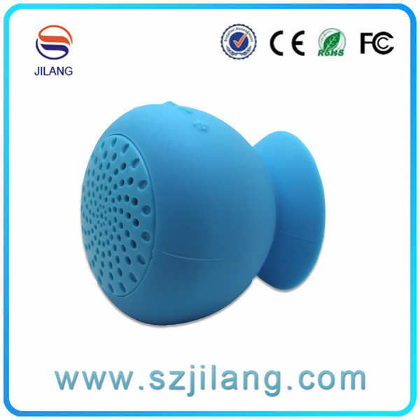 Waterproof Silicone Sucker Hands Free Portable Speakers