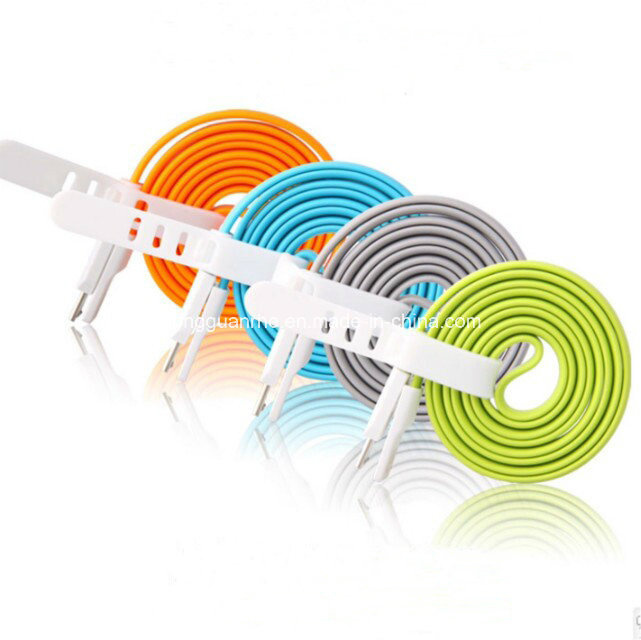 Colorful Flat Magnetic Charging USB Cable for Micro USB