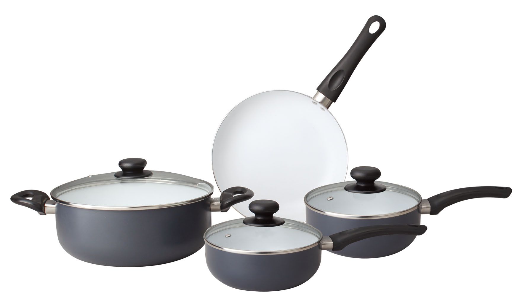 7PCS Pressed Aluminum Non-Stick Cookware Set