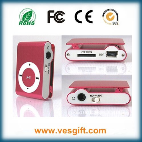 Customized Design Mini Clip MP3 Player