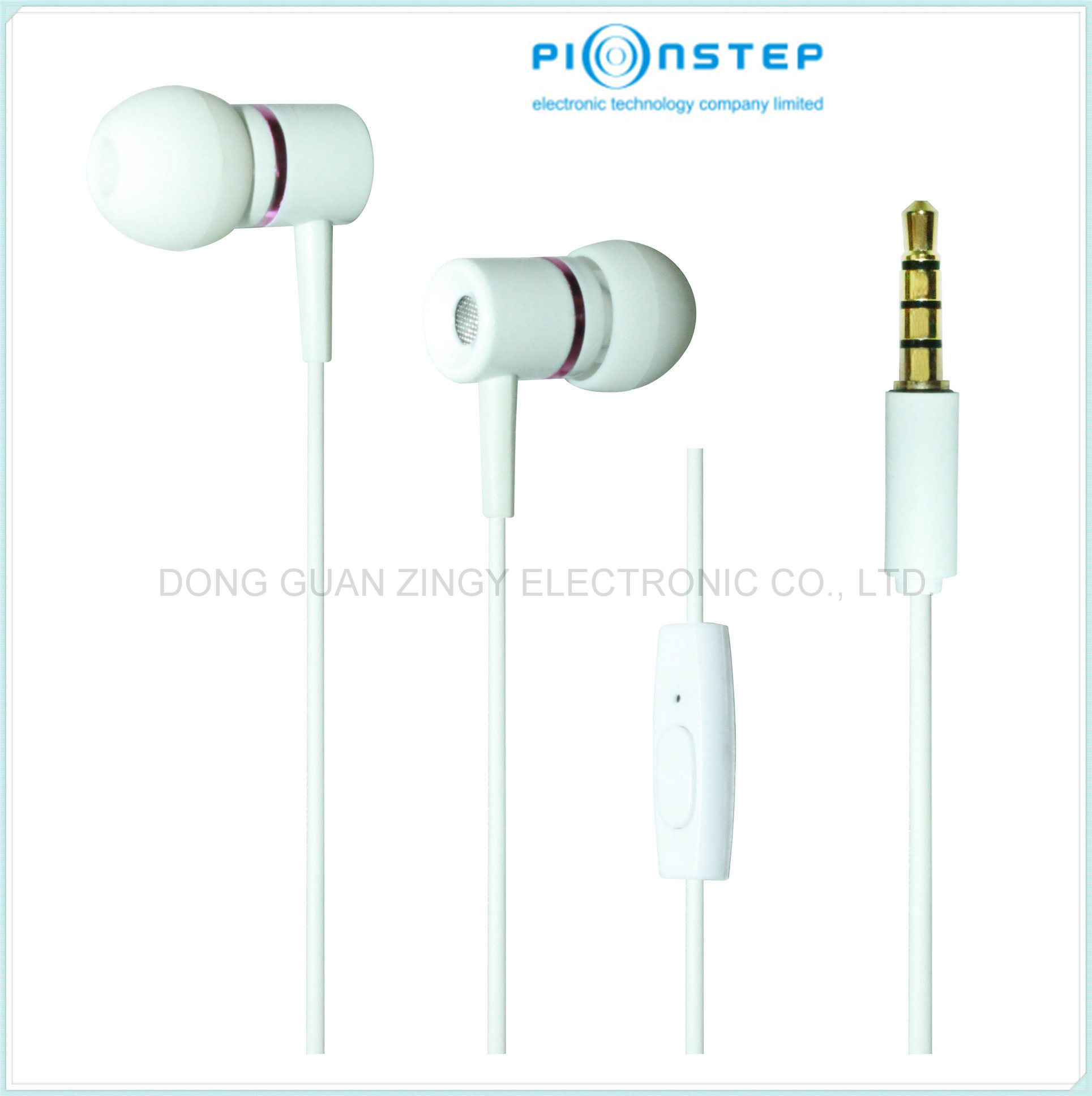 Fashion Metal Stereo Mobile Earphone with Mic