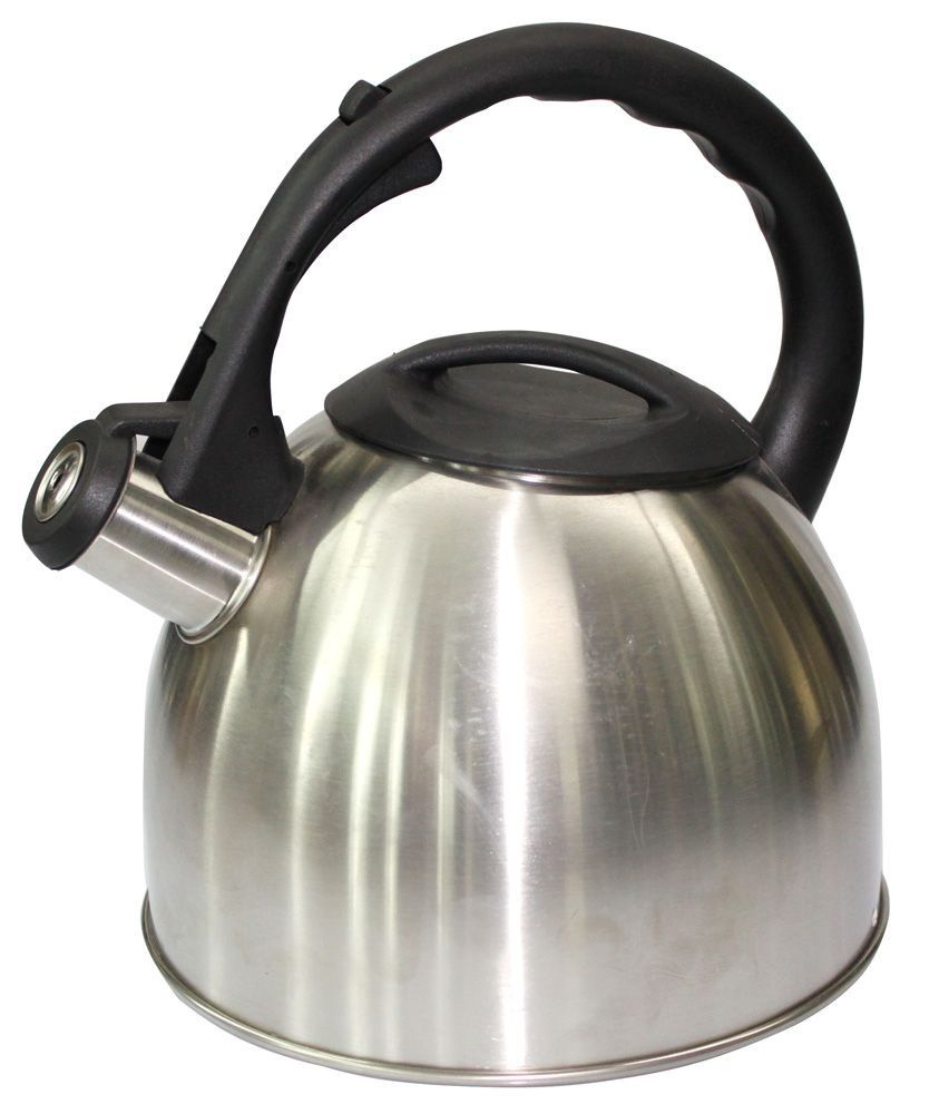 Double Bottom Whistling Plastic Handle Water Kettle