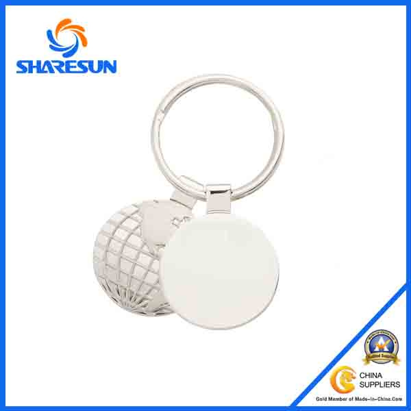 Kr026 Classic Chrome Plated Metal Keychain for Promotion Gift