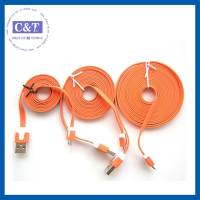 3m Flat Micro USB Charger Cable for Samsung S4