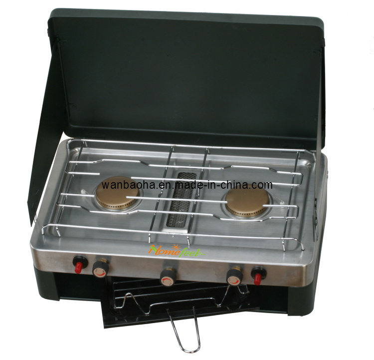 Double Burner Gas Stove with Grill (WGB602SPI)