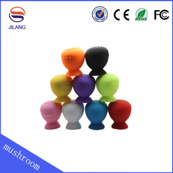 Mushroom Waterproof Silicon Suction Cup Mini Wireless Bluetooth Speaker Handfree