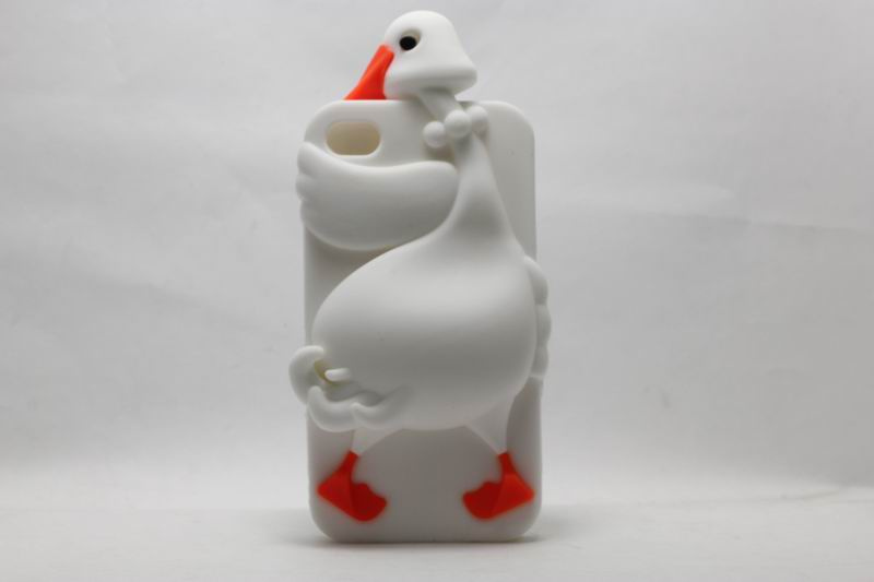 3D Swan Mobile Phone Silicon Case for Samsung