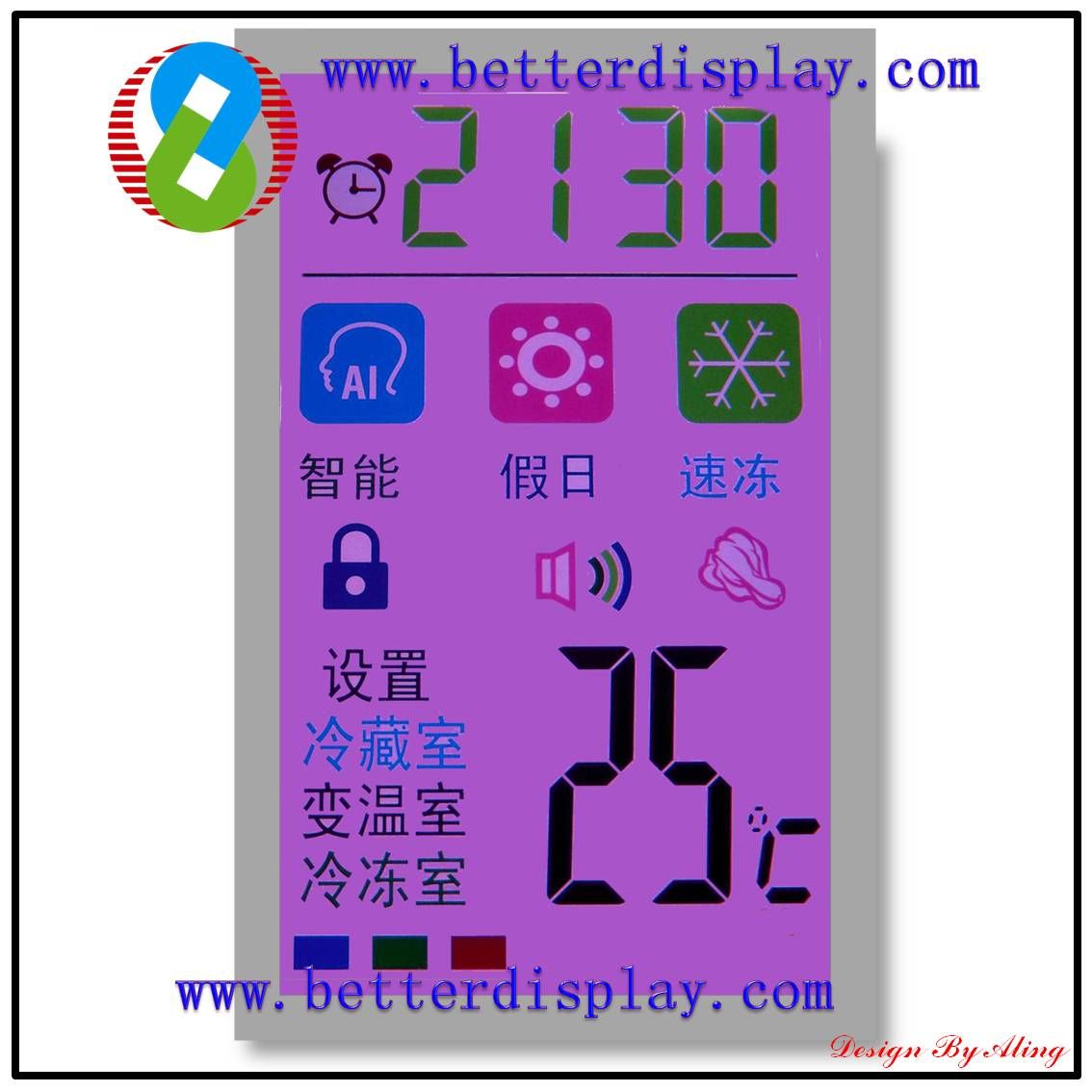 LCD Screen 8 Inch Color LCD Display for Air Air Conditioner Micro-Wave Oven Monitor