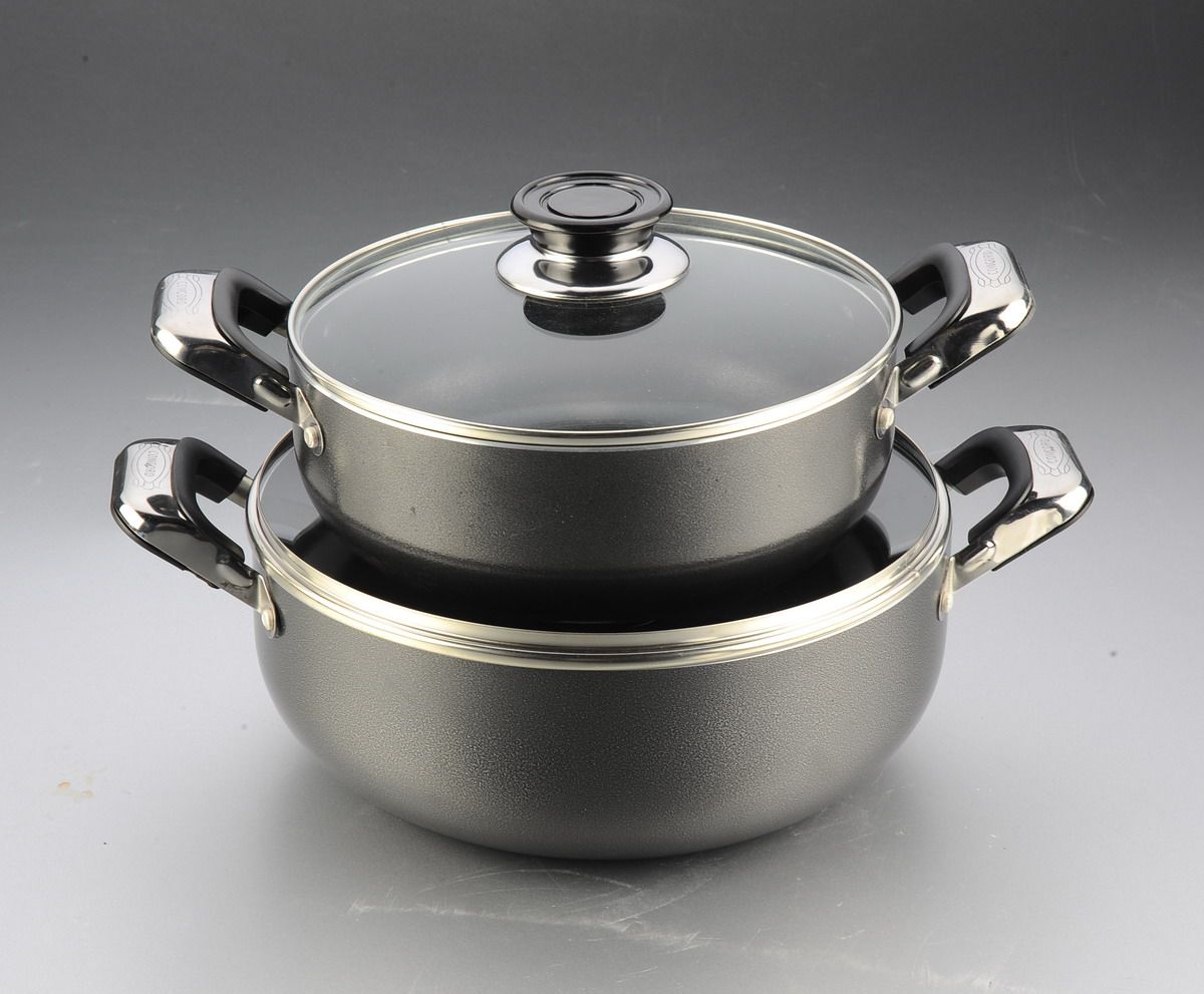 4PCS Pressed Aluminum Non-Stick Cookware Set