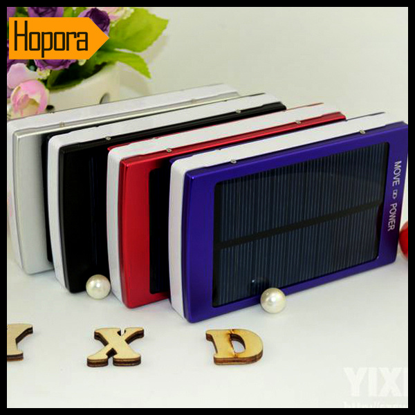 30000mAh Dual Ports Solar Power Bank Mobile Phone Charger Battery