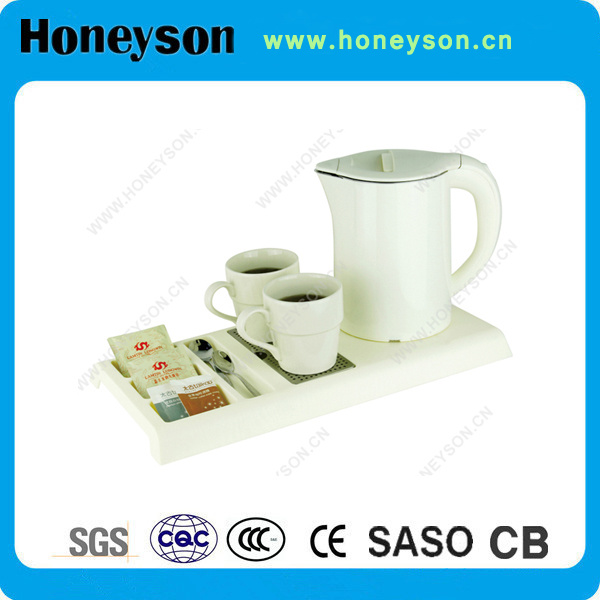 Luxury 1.2L Electric Kettle with Service/Welcome Trays for Hotels