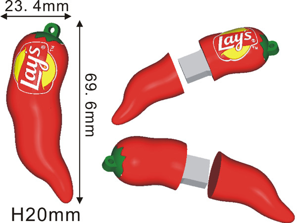 Soft PVC USB Flash Drives (KDV098)