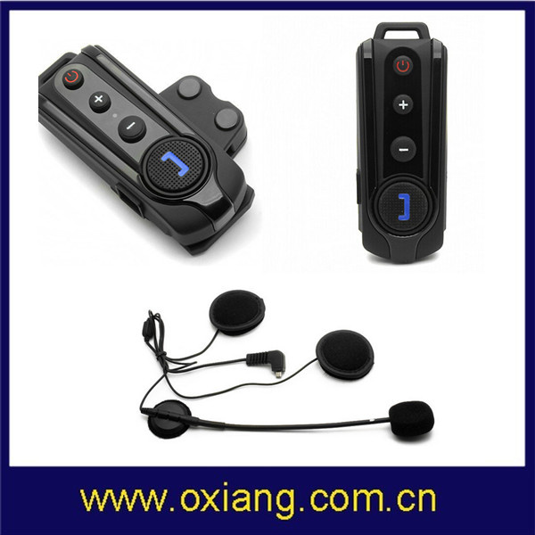 Helmet Bluetooth Headset+1000m Bluetooth Intercom (with FM Radio)