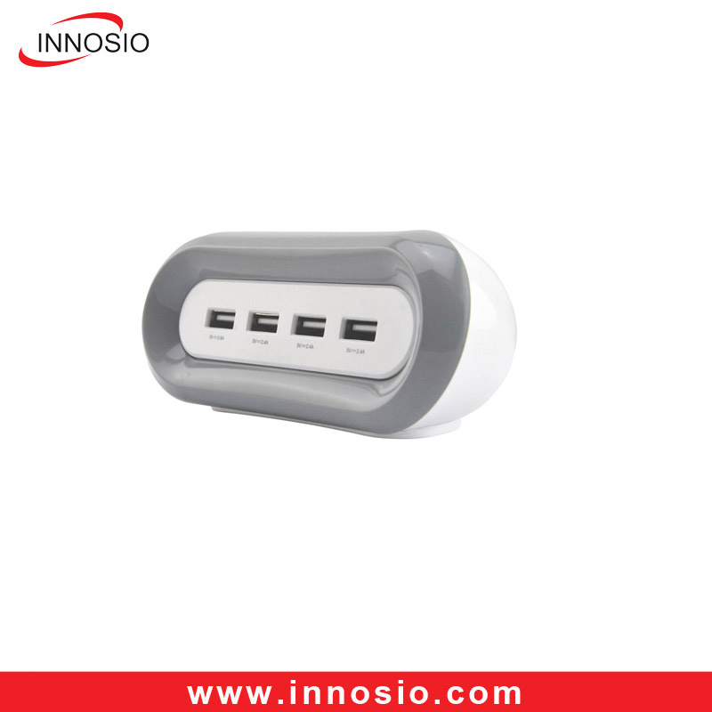 Compact Desktop Mobile Phone Battery Charger with Smart IC