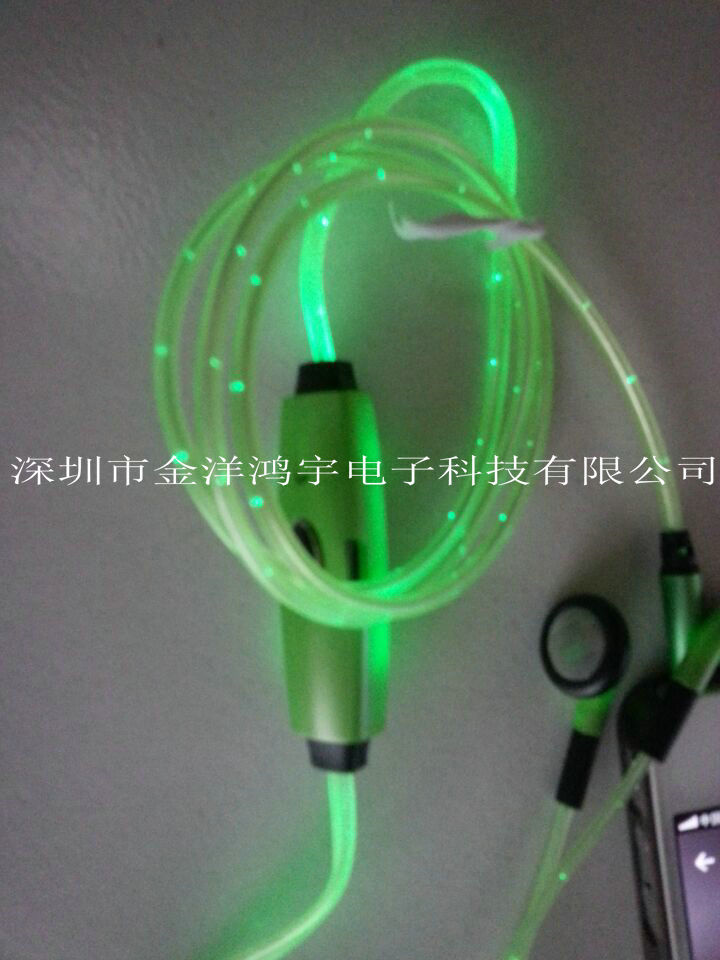 Factory Supply Glow Earphone LED Earphone