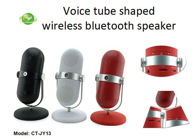 Wireless Bluetooth Speaker with Mic and Microphone Style Stand