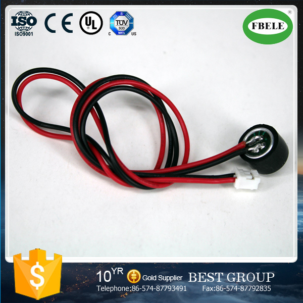 Em9767 with Boot and Wire Omnidirectional D9.7mm Electret Condenser Microphone with Wire