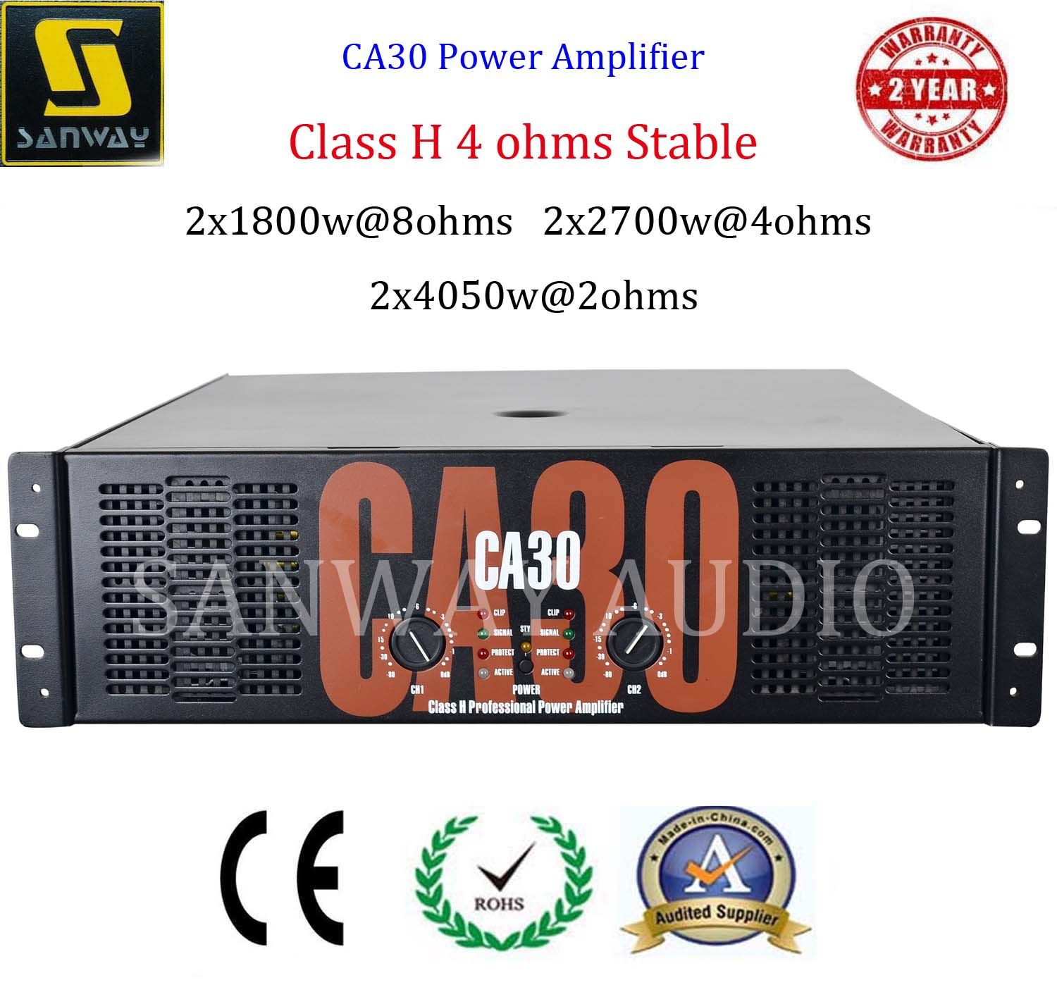 Class H Professional Crest Audio Ca30 Power Amplifier