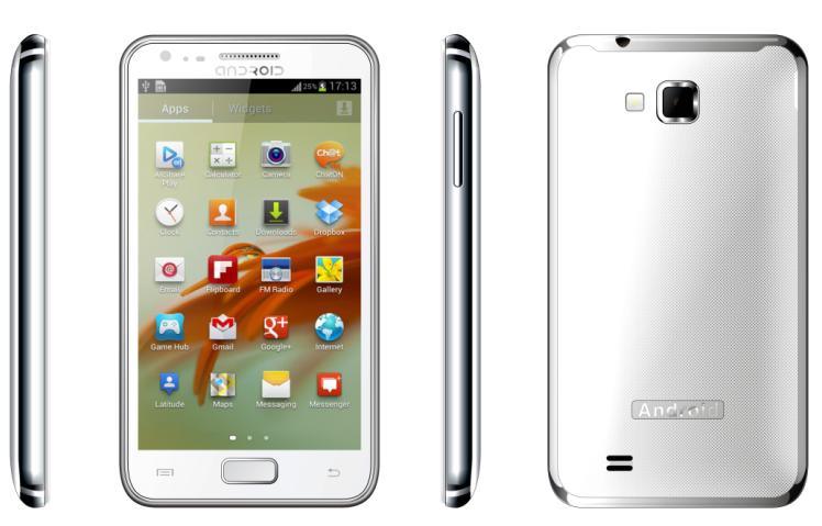 Android Galaxy I9100 3G MTK6577 GSM 4.3inch WiFi Smart Mobile Phone (N6000)