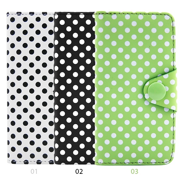 Spot Pattern PU Leather Cover for iPhone5