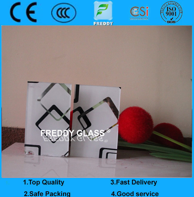 6mm, 8mm Silk Screen Printing Tempered/Toughened Glass Door for Furniture