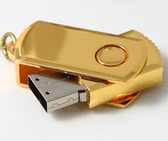 Golden USB Flash Drive 4GB