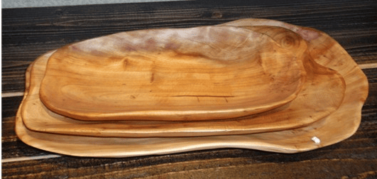 Zhejiang Changzan Root Carving Irregular Long Plate
