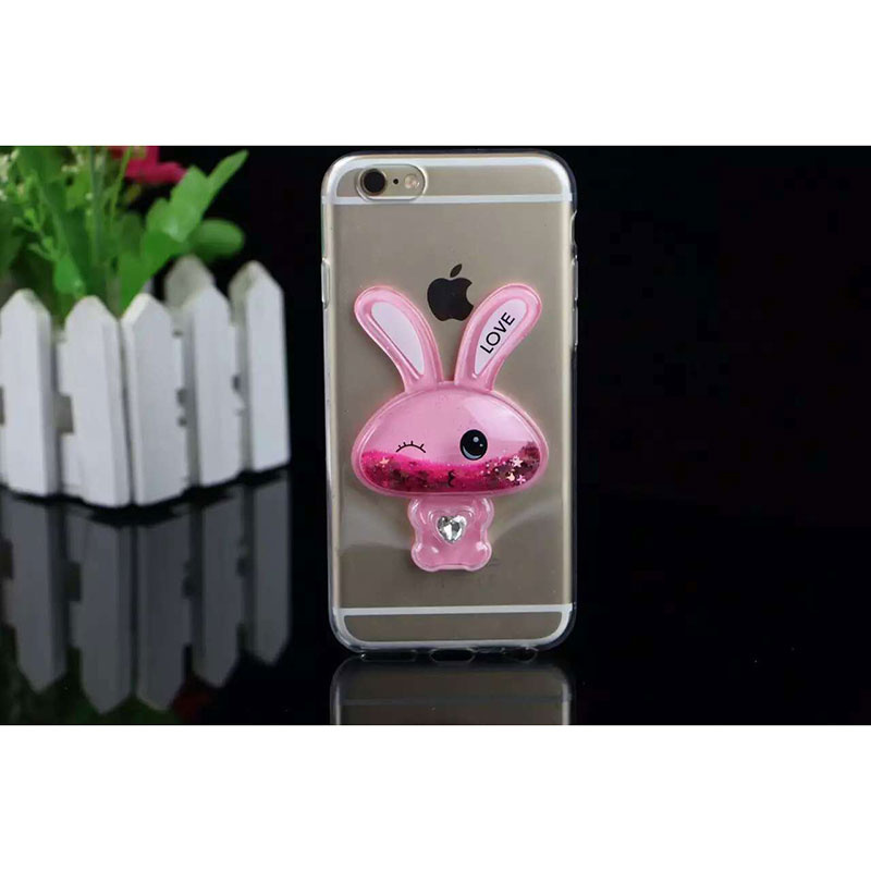 Rabbit Quicksand Cover with Diamond Mobile/Cellphone Case/Cover