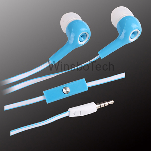 Popular Flat Cable Micro Earphone