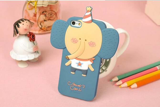 Newest Romane Hello Geeks 3D Cartoon Soft 3D Silicone Phone Case