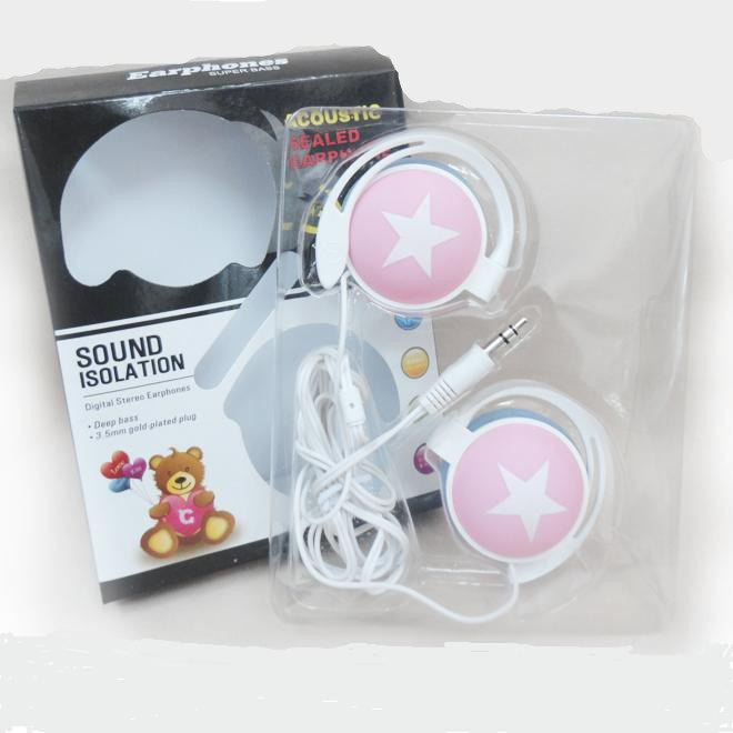 Good Looking Star Logo Earhook Earphone