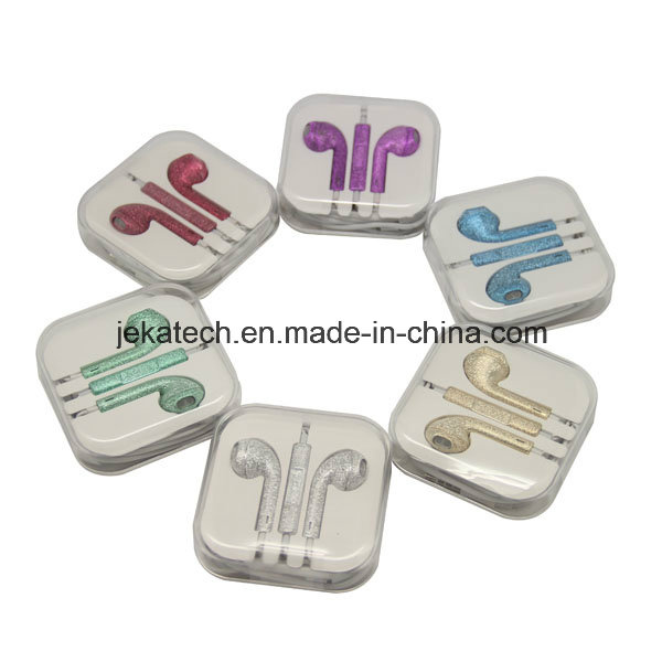 New Design Glitter Earphone for iPhone 6