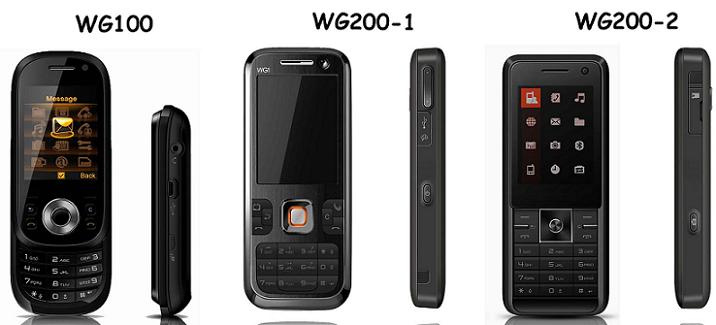 3G WCDMA+GSM Dual Mode Dual Standby Mobile Phone (WG100/WG200)